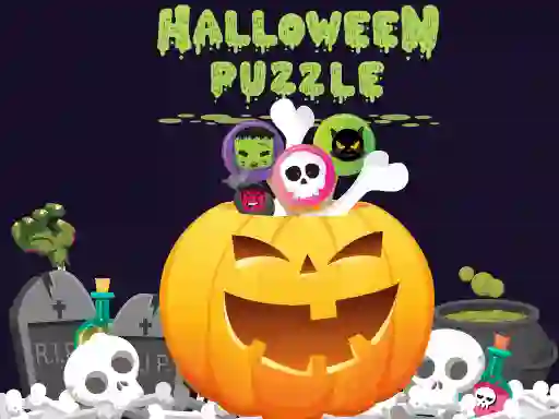 Leikur Halloween Puzzle á netinu