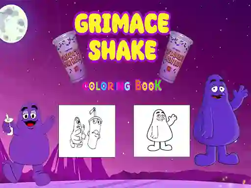 Leikur Grimace Shake Coloring book á netinu