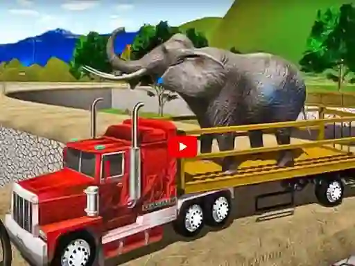 Leikur Animal Simulator Truck Transport 2020 á netinu