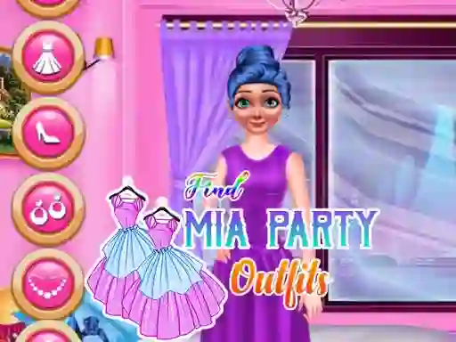 Leikur Find Mia Party Outfits á netinu