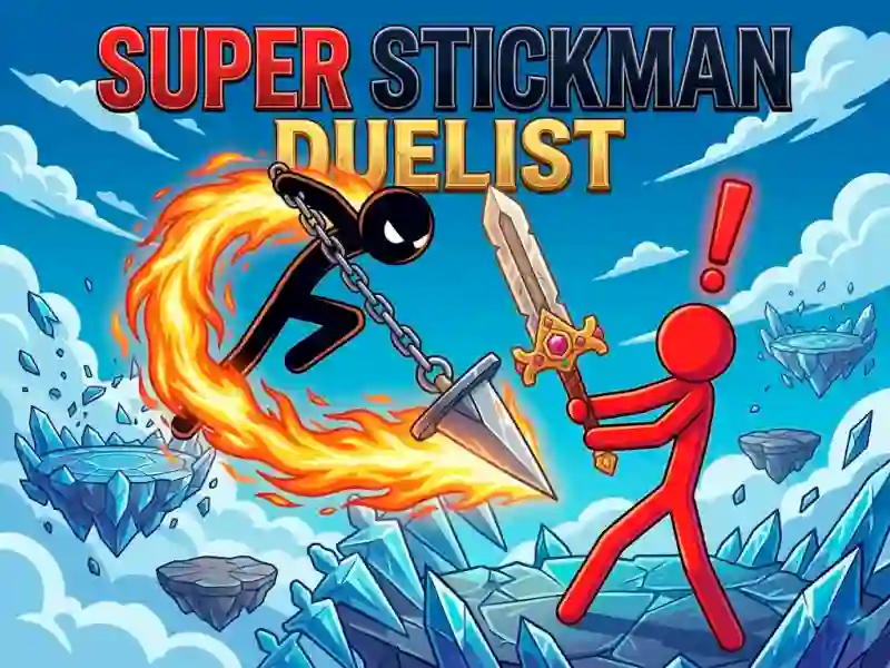 Leikur Super Stickman Duelist á netinu
