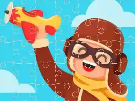 Leikur Airplane Puzzles á netinu