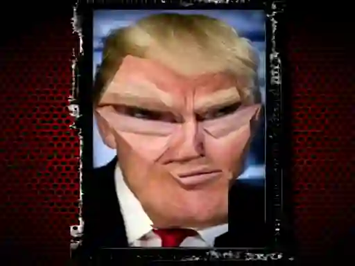 Leikur Trump Funny face á netinu