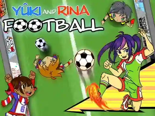 Leikur Yuki and Rina Football á netinu