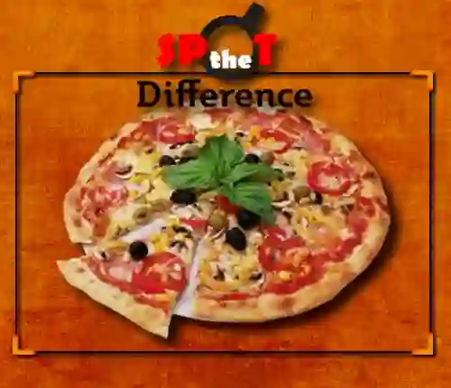 Leikur Pizza Spot The Difference á netinu