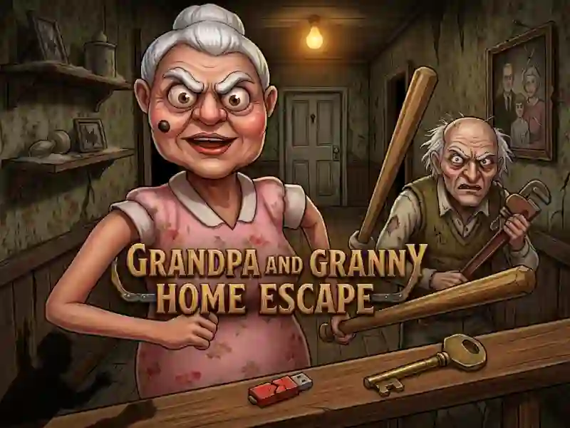Leikur Grandpa And Granny Home Escape á netinu