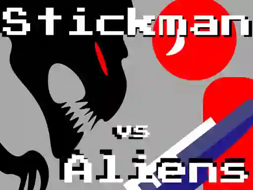 Leikur Stickman vs Aliens á netinu