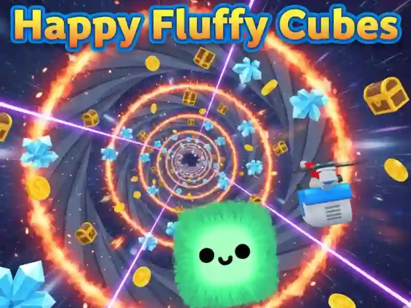Leikur Happy Fluffy Cubes á netinu