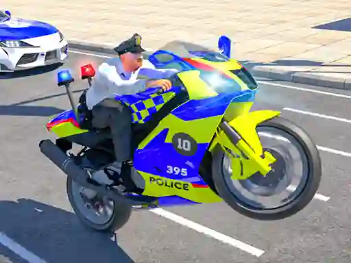 Leikur Police Bike Stunt á netinu
