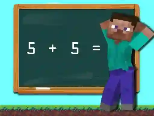 Leikur Noob Math Challenge á netinu