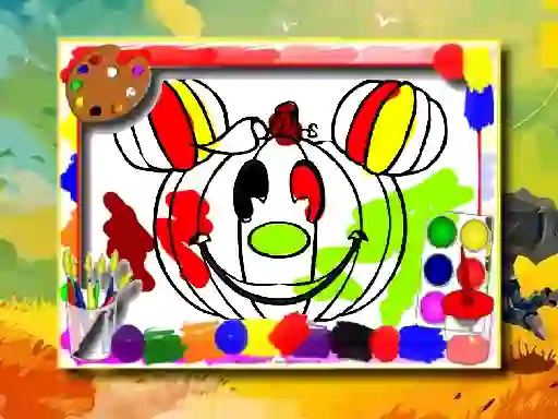 Leikur Halloween Coloring Book á netinu