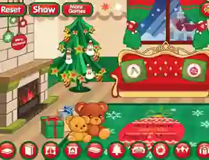 Leikur Christmasroom Decoration á netinu