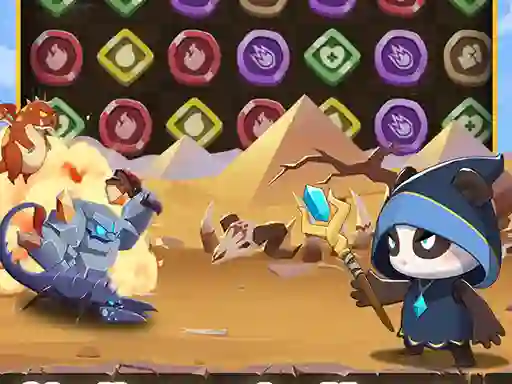 Leikur Legend of Panda Match 3 & Battle á netinu