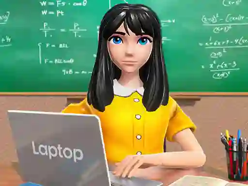 Leikur School Teacher Game School Day á netinu