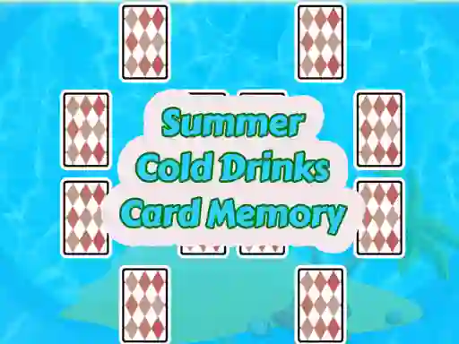 Leikur Summer Cold Drinks Card Memory á netinu
