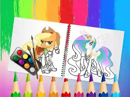 Leikur Sweet Pony Coloring Book á netinu
