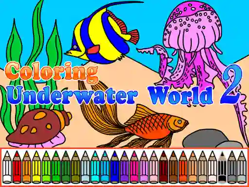 Leikur Сoloring Underwater World 2 á netinu