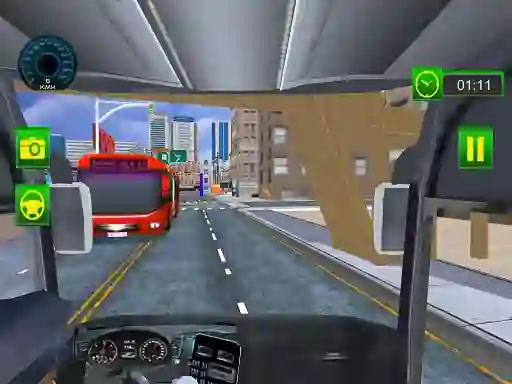 Leikur Driving Service Passenger Bus Transport á netinu