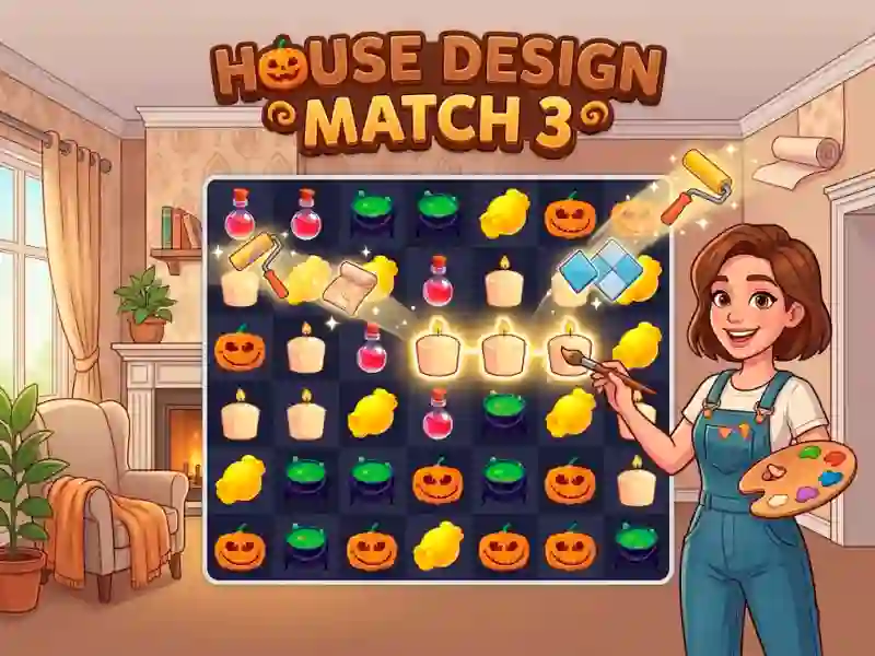 Leikur House Design Match 3 á netinu