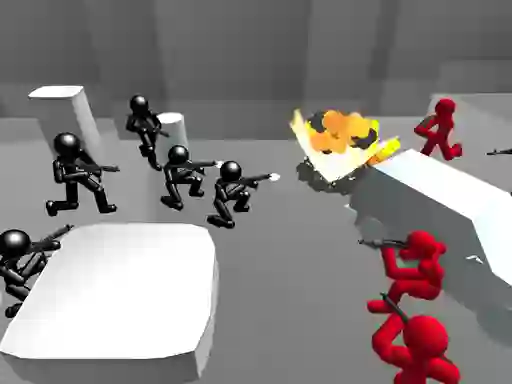 Leikur Counter Stickman Battle Simulator á netinu