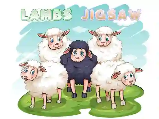 Leikur Lambs Jigsaw á netinu