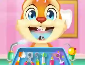 Leikur Crazy Animals Dentist á netinu