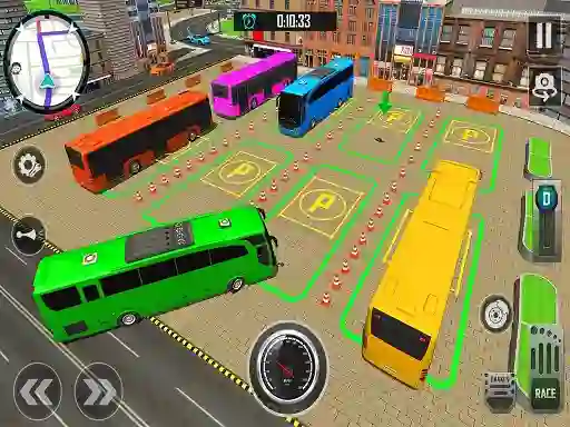 Leikur Bus City Parking Simulator á netinu
