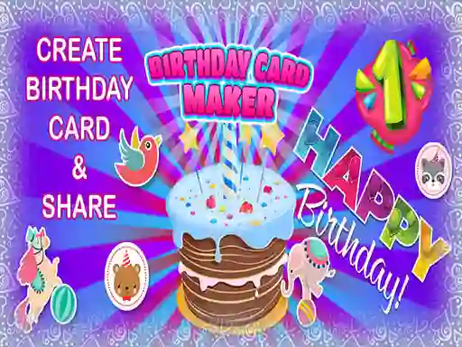 Leikur Birthday Card Maker á netinu