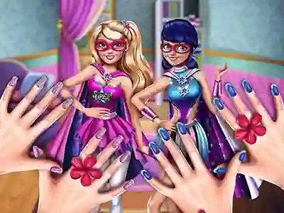 Leikur Princess Superheroes: Beauty Salon á netinu