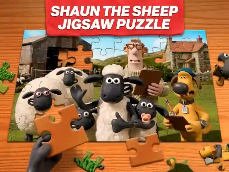 Leikur Shaun the Sheep Jigsaw Puzzle á netinu