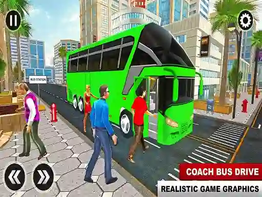Leikur Euro Coach Bus City Extreme Driver á netinu