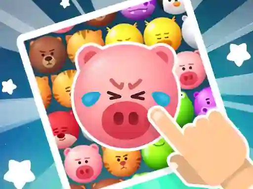 Leikur Crazy Zoo Swipe Match 3 Puzzle á netinu