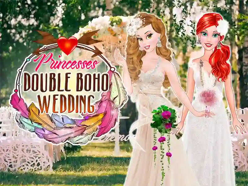 Leikur Princesses Double Boho Wedding á netinu