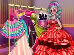 Leikur Dove Carnival Dolly Dress Up á netinu