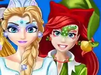 Leikur Christmas Face Painting á netinu