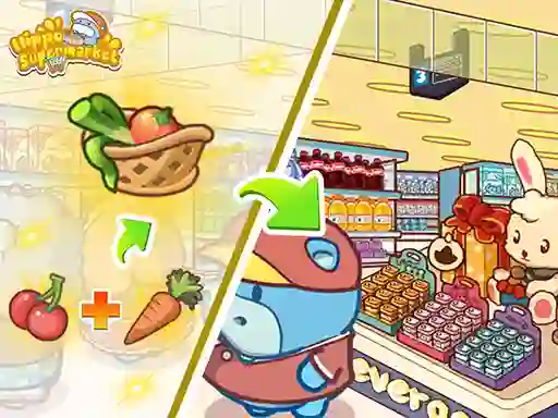 Leikur Hippo Supermarket á netinu