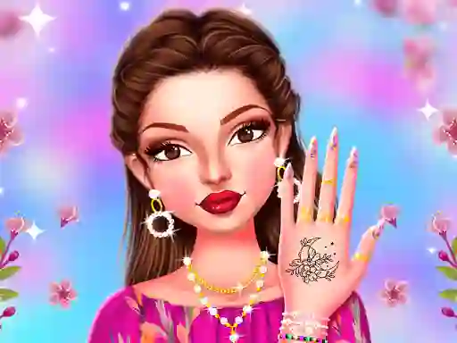 Leikur Celebrity Spring Manicure Design á netinu