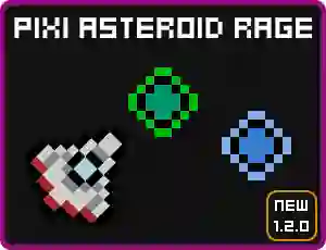 Leikur Pixi Asteroid Rage á netinu