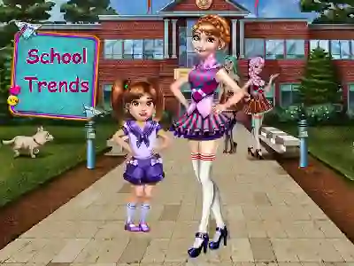 Leikur School Trends á netinu