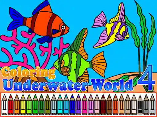 Leikur Coloring Underwater World 4 á netinu