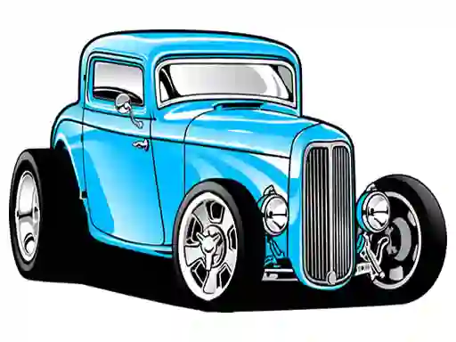 Leikur Hot Rod Coloring á netinu
