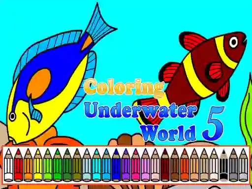Leikur Coloring Underwater World 5 á netinu