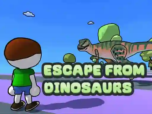 Leikur Escape From Dinosaurs á netinu