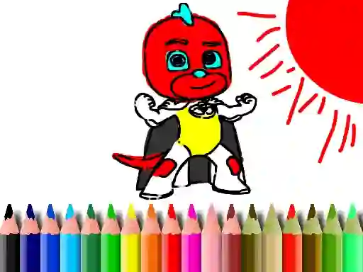 Leikur Back To School: Mask Boy Coloring á netinu