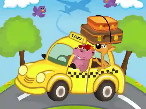 Leikur Animal Cars Match 3 á netinu