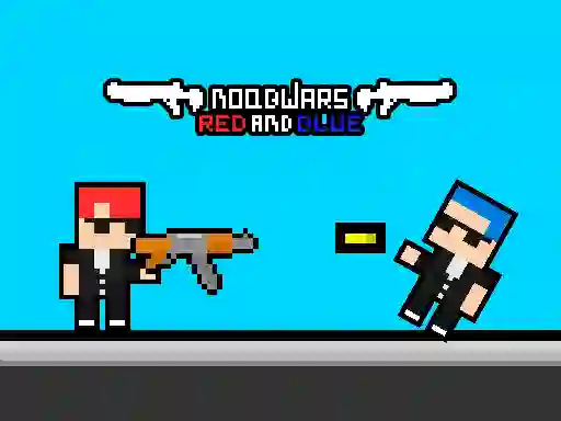Leikur Noobwars Red and Blue á netinu