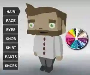 Leikur Coloring Bloxy Boy á netinu