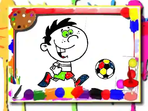 Leikur Football Coloring Time á netinu