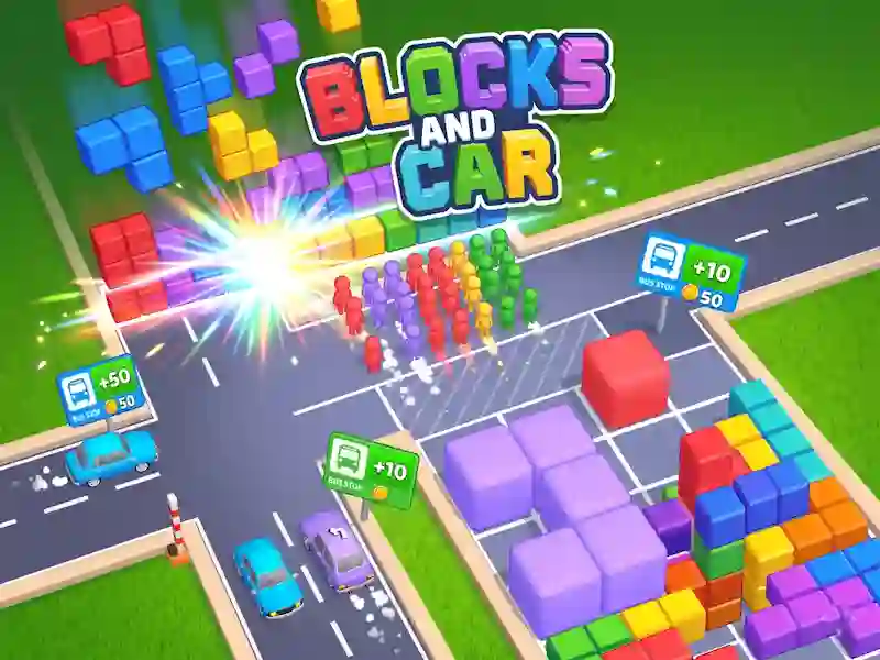 Leikur Blocks and Car á netinu