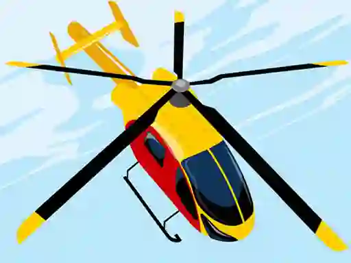 Leikur Dangerous Helicopter Jigsaw á netinu